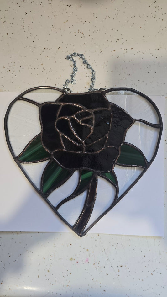 Handmade stained glass by Through The Pane Studios