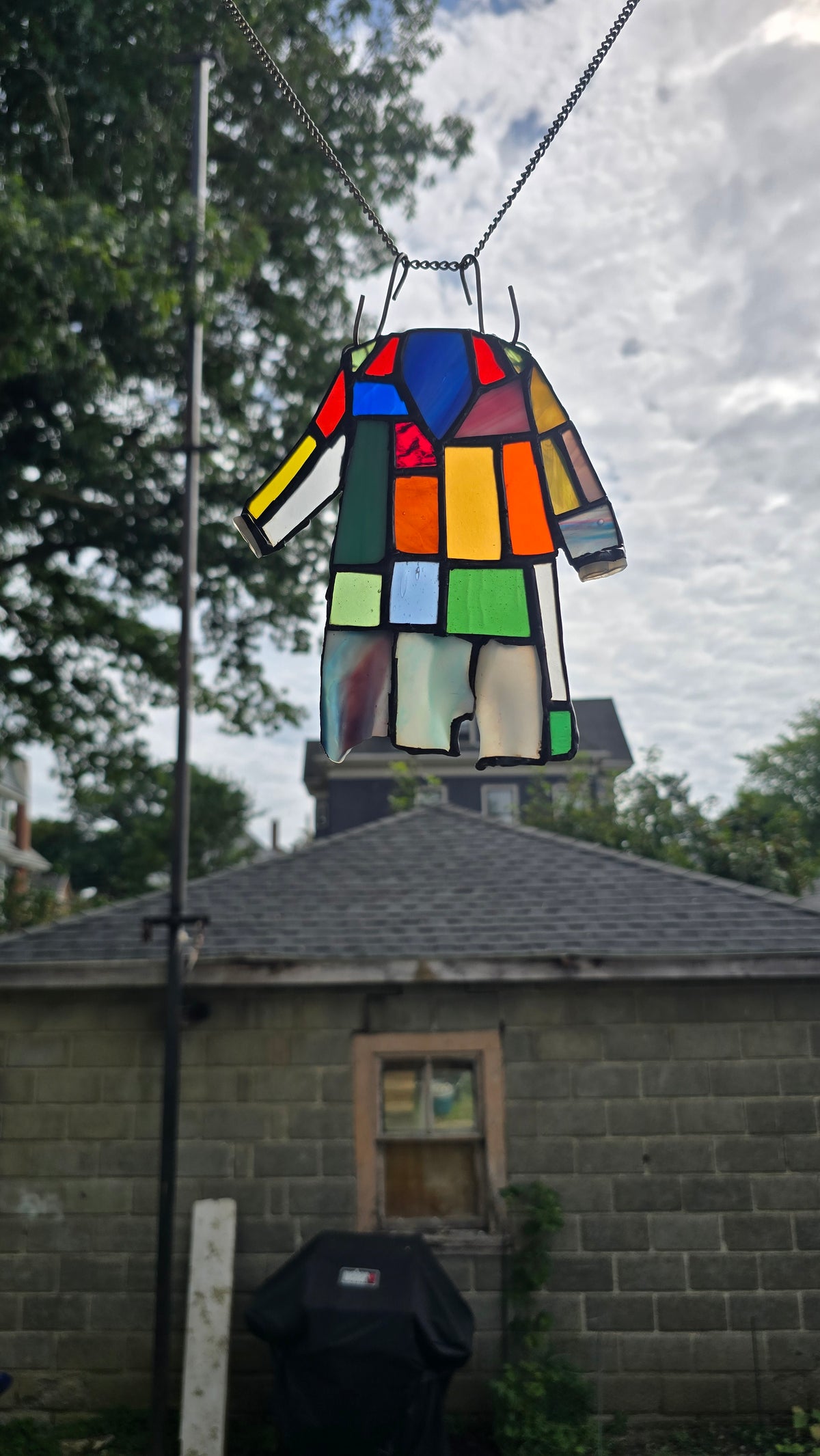 “Coat of Many Colors” Stained Glass Tribute – Drapery Flow or Tumbled Patchwork