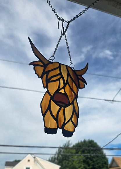 The Highland Cow - Stained Glass