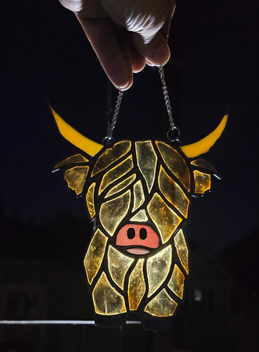 The Highland Cow - Stained Glass