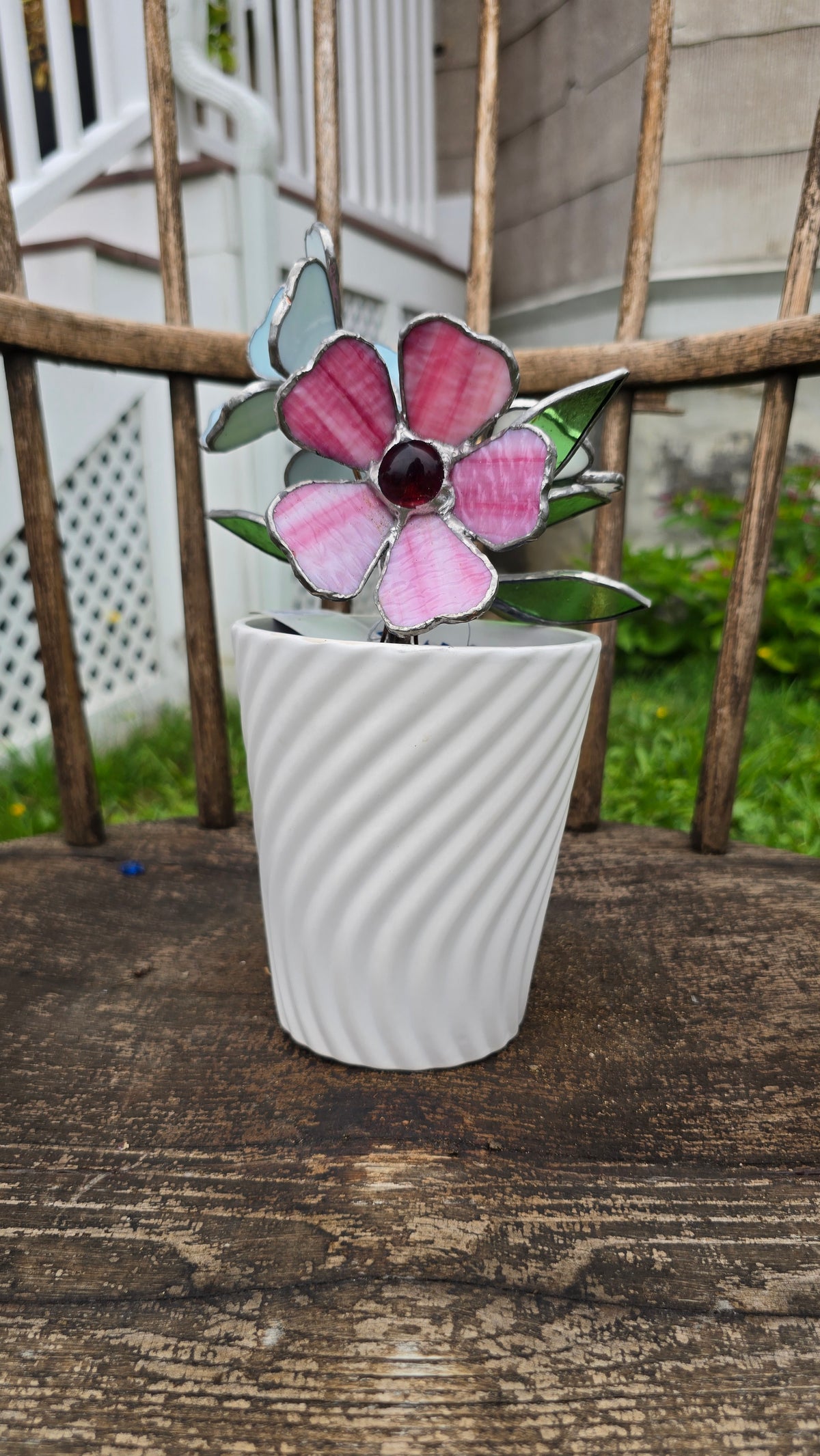 Potted Stained glass flowers