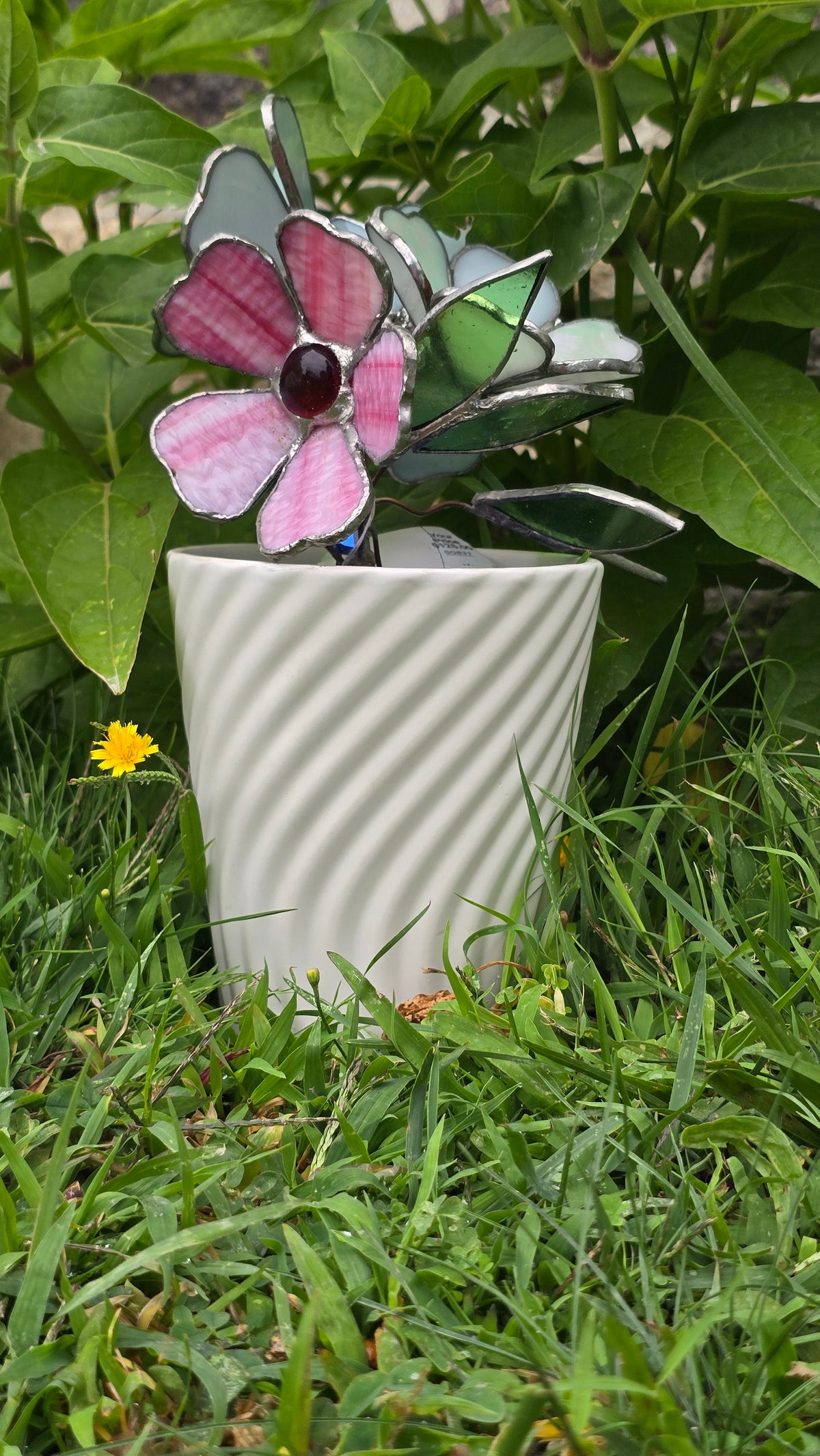 Potted Stained glass flowers
