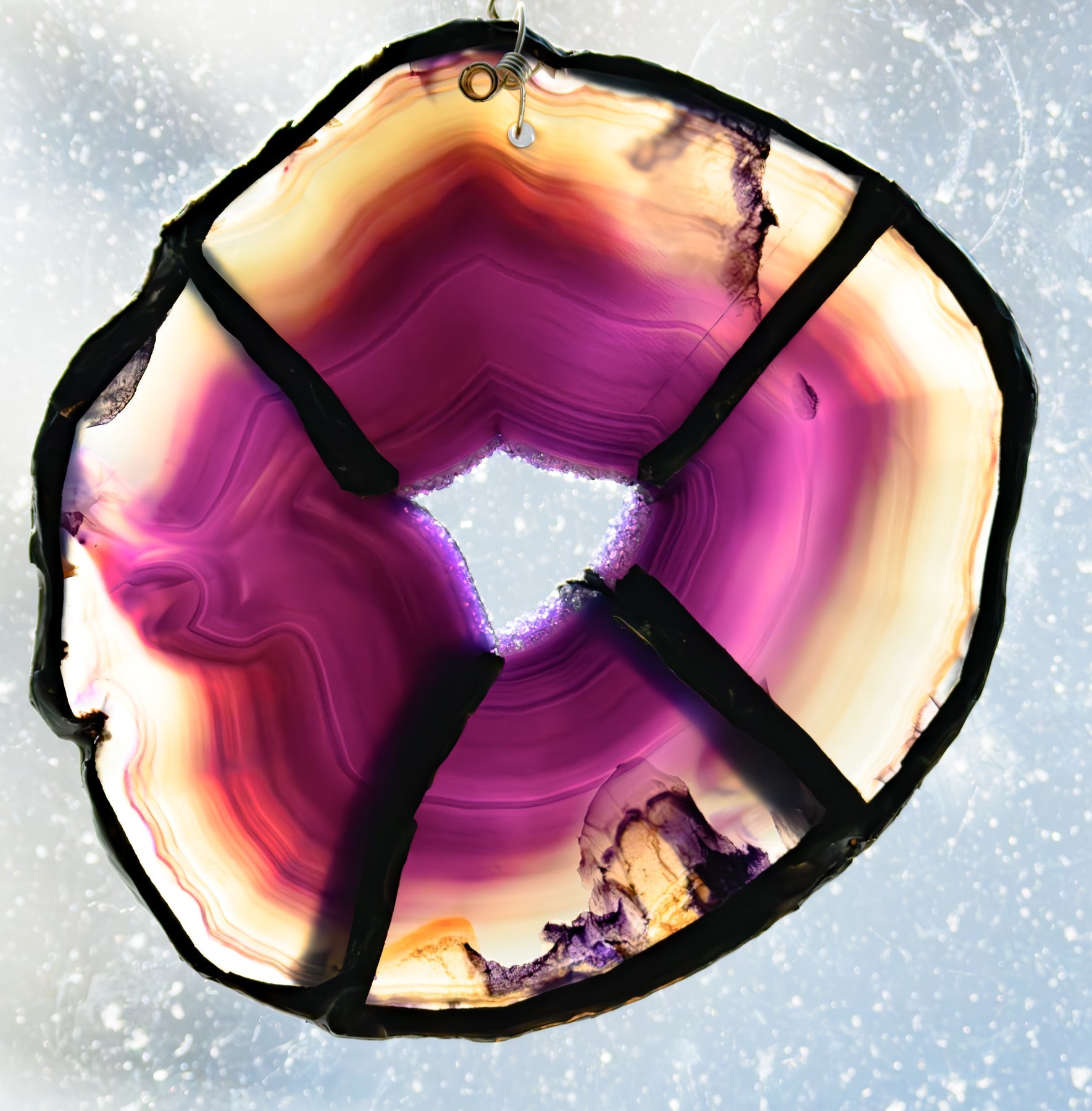 Agate - Purple Bullseye