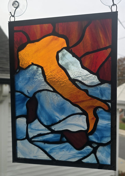 Handmade stained glass Italy with Sicily & Mediterranean by Through The Pane Studios