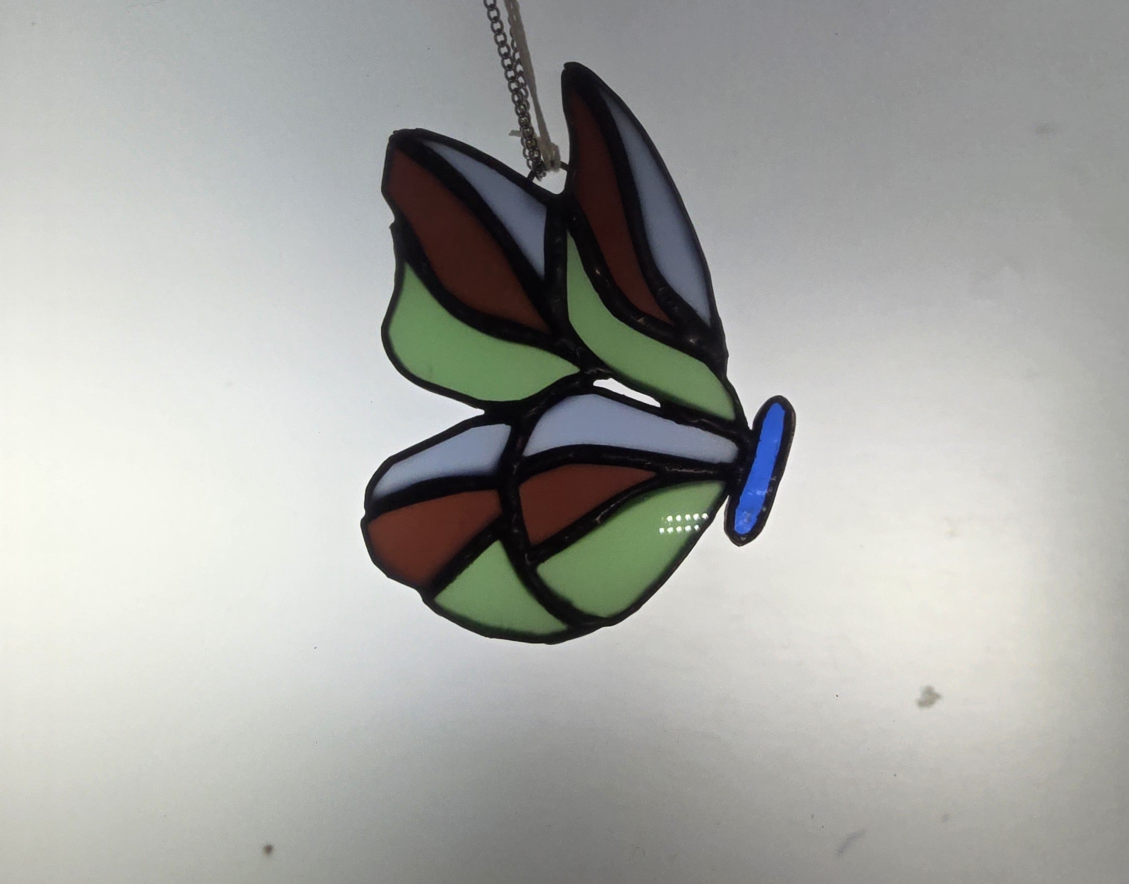 Multiâ€‘Color Butterfly â€“ Stained Glass Suncatcher