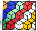 Handmade stained glass Squares and Diamonds and Trapezoids - Oh My by Through The Pane Studios