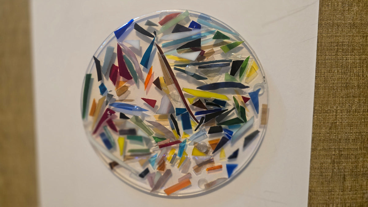 Handmade stained glass Trivets - Glass and Resin by Through The Pane Studios