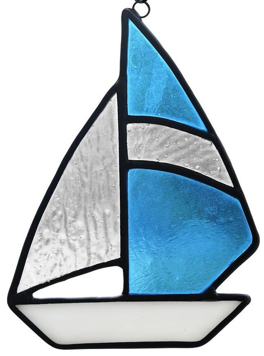 Sailboat Trio  White & Amber