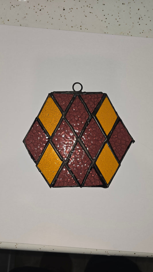Handmade stained glass by Through The Pane Studios