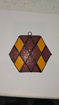 Orange and Purple - Hexagon Diamonds