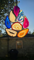 Agate Cluster Ornament â€“ Multicolor
