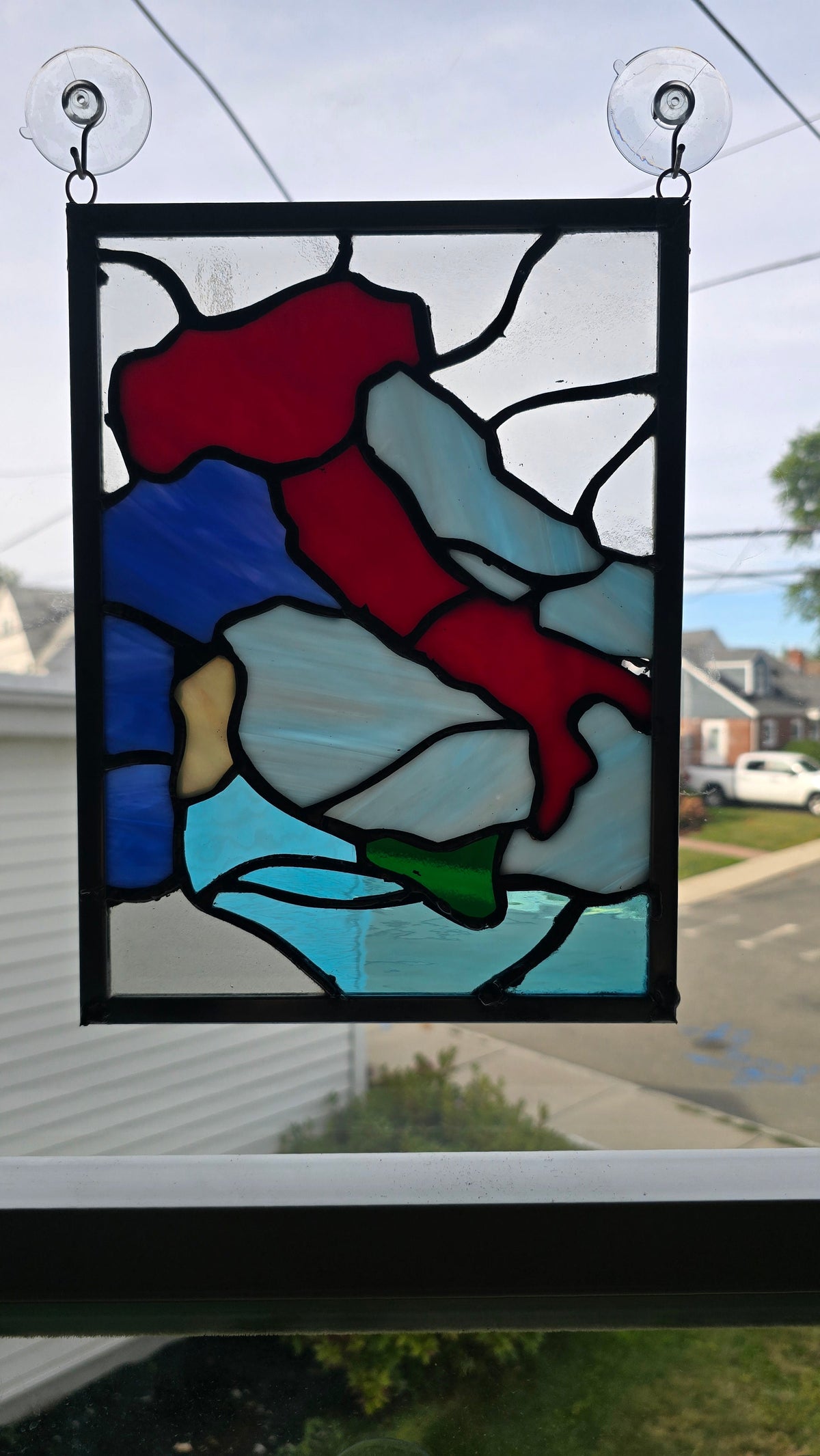 Handmade stained glass Stained Glass Panel Italy & Islands by Through The Pane Studios