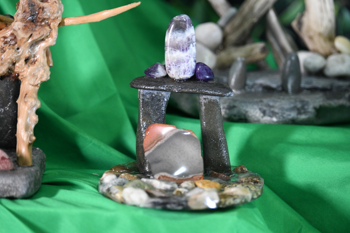 Stained glass stands - sculptures