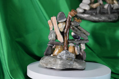 Stained glass stands - sculptures