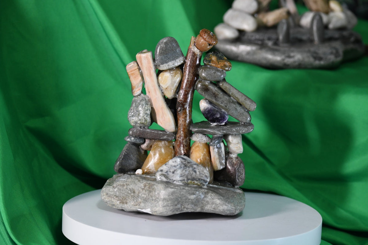 Stained glass stands - sculptures