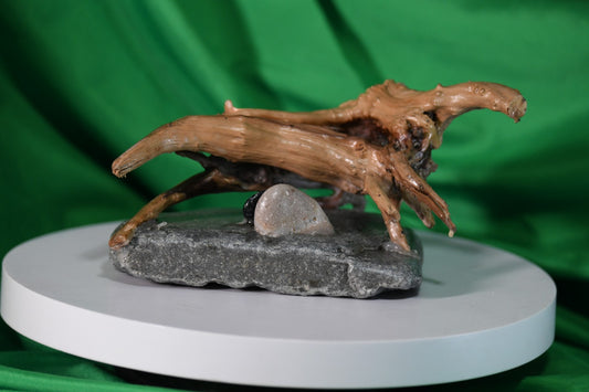Driftwood Arch Ocean Stone Base