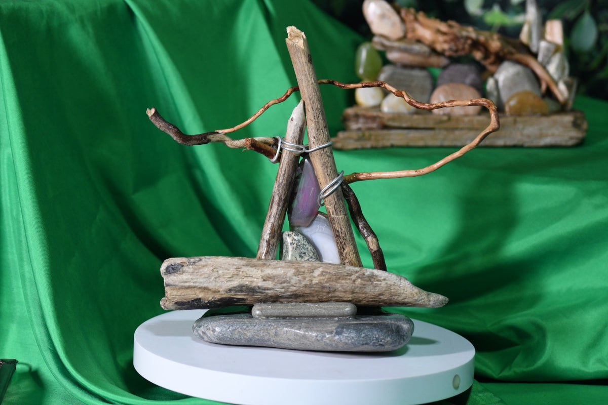 Stained glass stands - sculptures