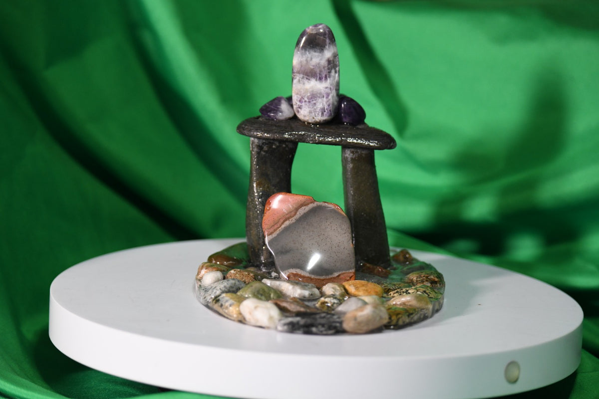 Stained glass stands - sculptures