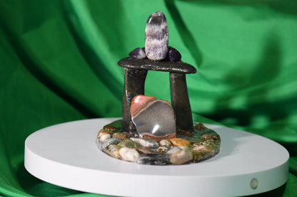Stained glass stands - sculptures