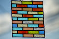Handmade stained glass Square Rectangles by Through The Pane Studios