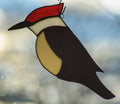 Handmade stained glass Wookpecker _ Pileated by Through The Pane Studios