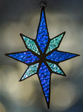 Handmade stained glass Star Suncatcher by Through The Pane Studios
