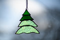Handmade stained glass Christmas Three by Through The Pane Studios