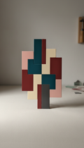 Abstract Wall Hanging In Jewel Tones