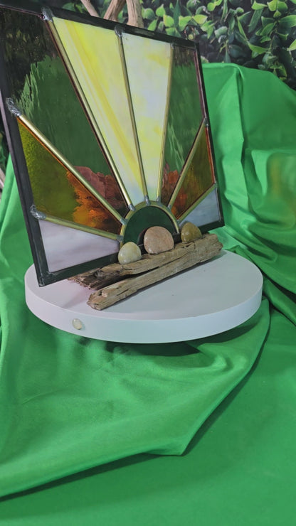 Stained glass stands - sculptures