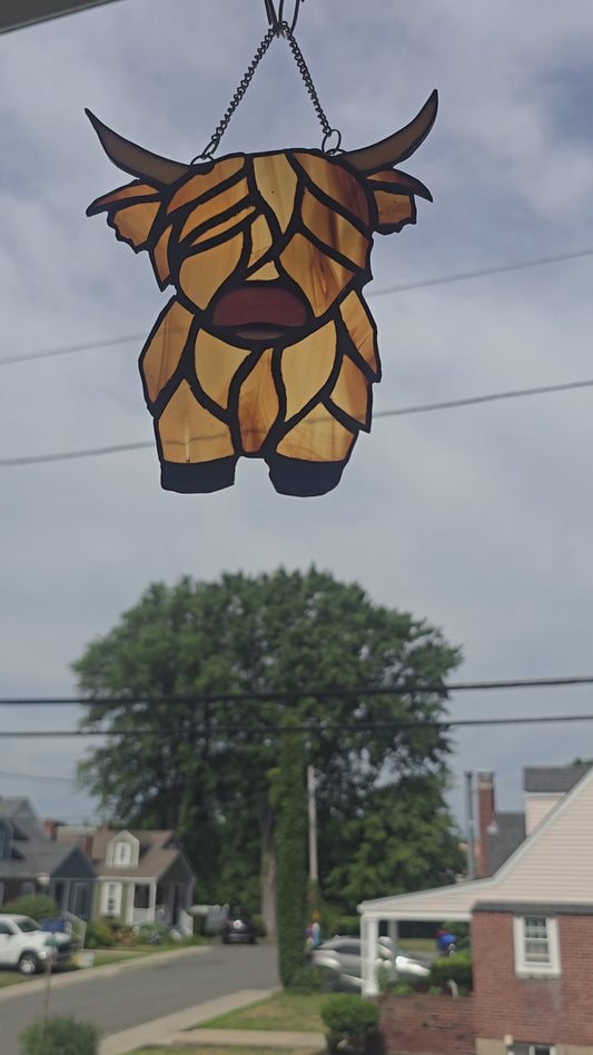 The Highland Cow - Stained Glass