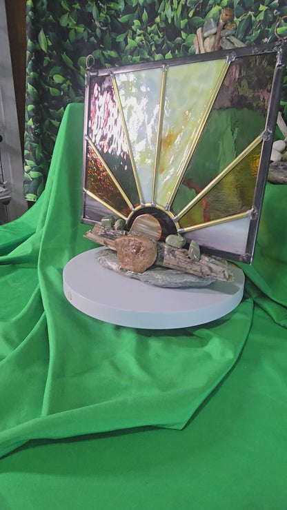 Stained glass stands - sculptures