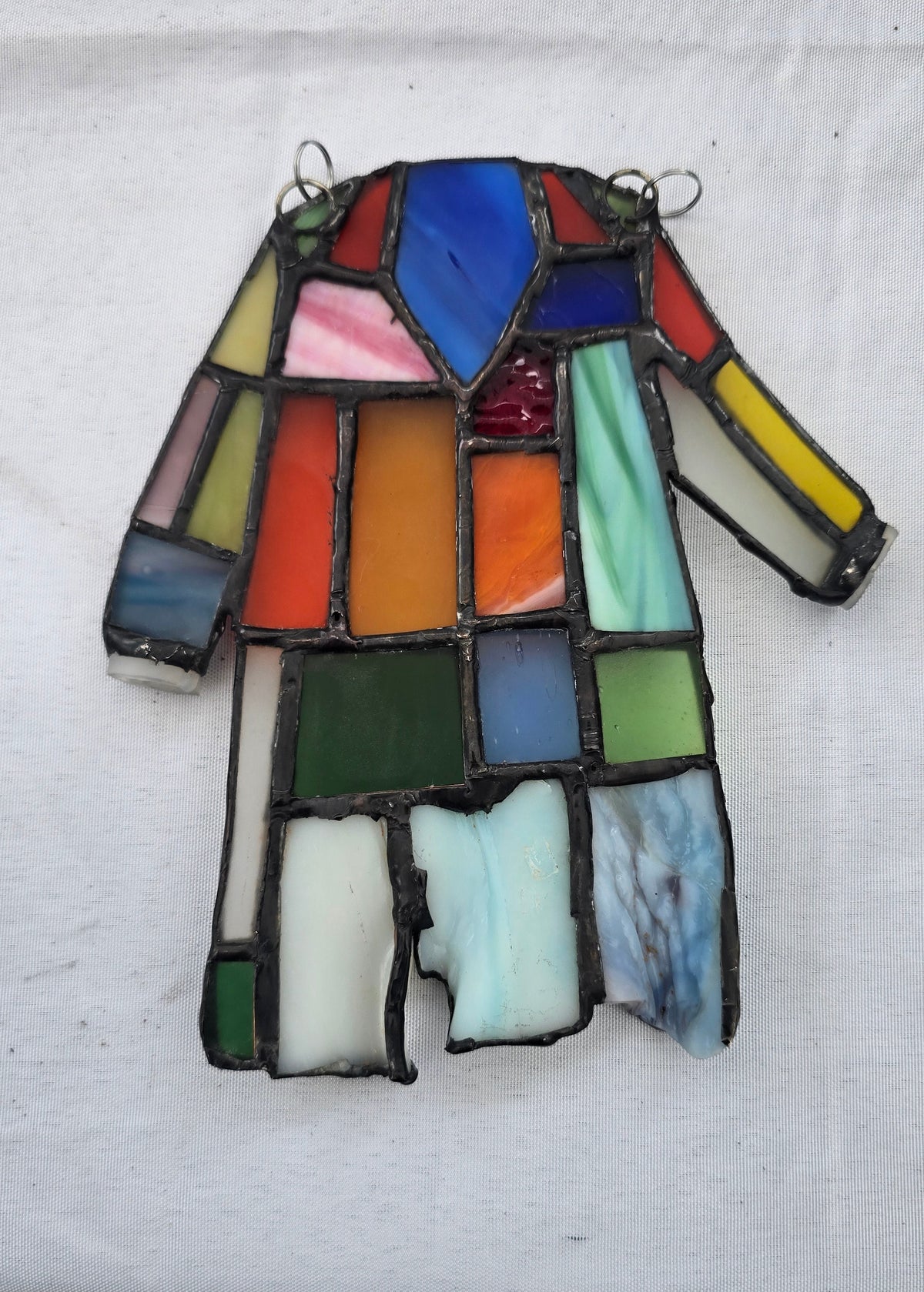 “Coat of Many Colors” Stained Glass Tribute – Drapery Flow or Tumbled Patchwork