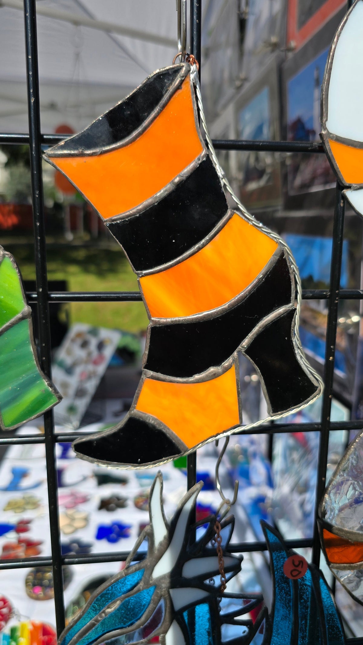 Handmade stained glass by Through The Pane Studios