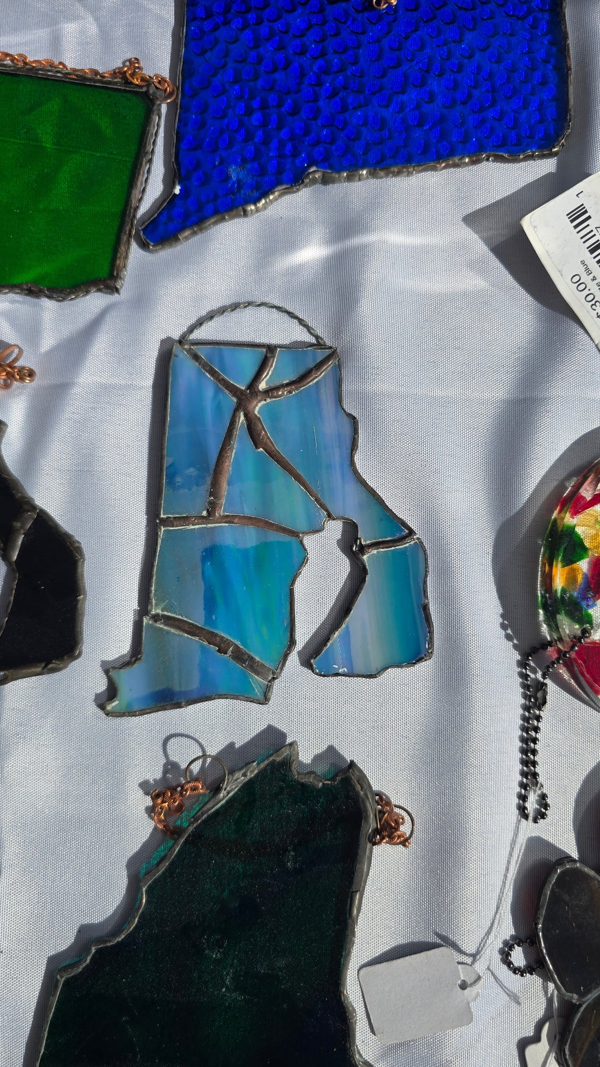 Handmade stained glass Rhode Island Fractured Glass Edition by Through The Pane Studios